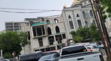 Jamaah Mulai Pertanyakan Pembangunan Menara 199 Masjid Agung Medan